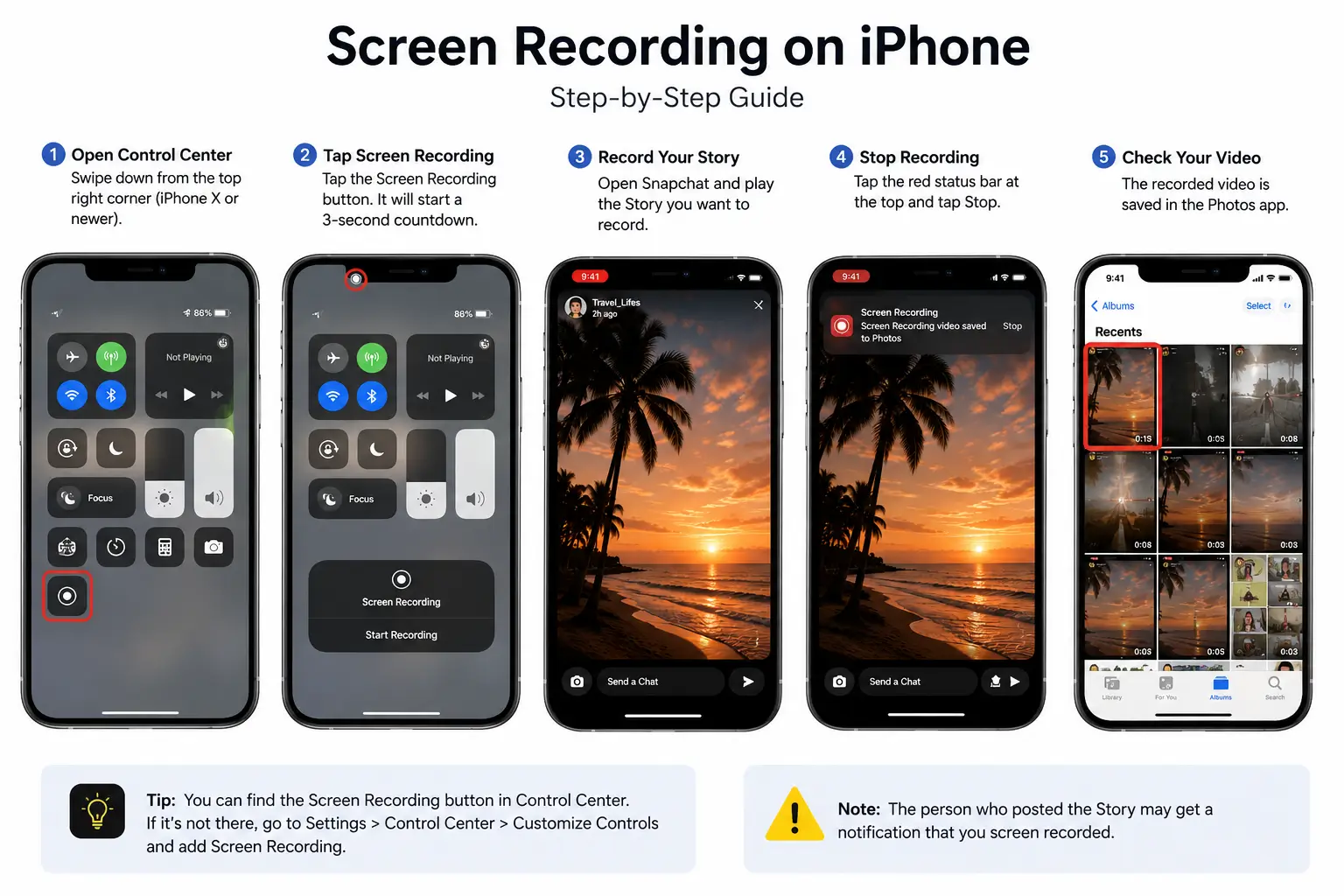How to Screen Recording using iPhone