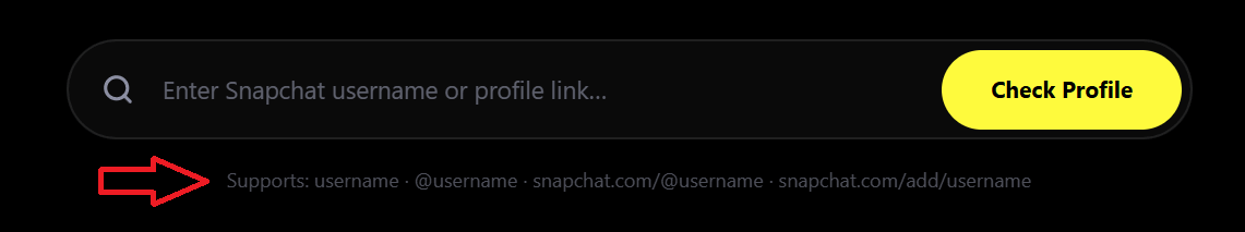 Snapchat Followers Counter Supported URLs